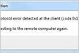 RDP Protocol Error detected at client code 0x1104